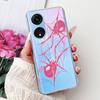 For Oppo Reno8 T Phone Case Reno 8T 5G 4G CPH2481 CPH2505 Elegant Floral Cat Soft Silicone Transparent TPU Lightweight Cases