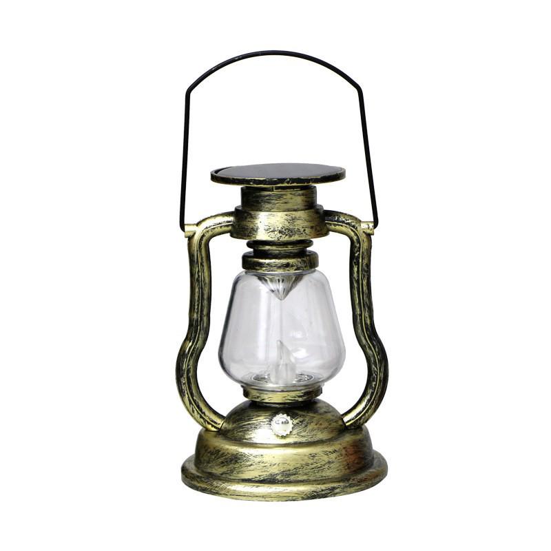 Solar Rechargeable Retro Kerosene Lantern - Outdoor Camping, Emergency, Tent & Night Light