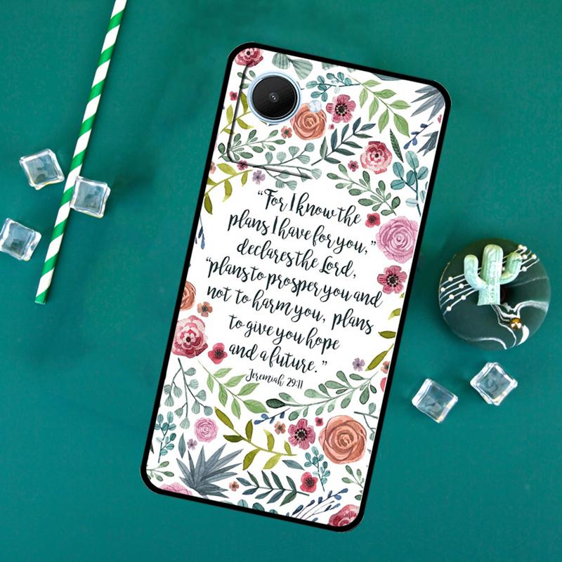Bible Verse For Realme C71 C75 C55 C53 C67 C61 C33 C63 C51 10 11 12 13 14 Pro Plus C65 GT7 15 Pro Case