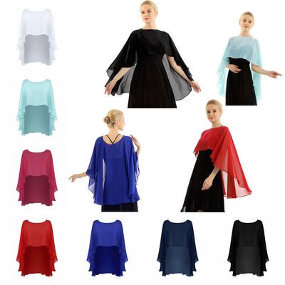 Damenmode High Low Long Bolero Shrugs Chiffon Cardigans