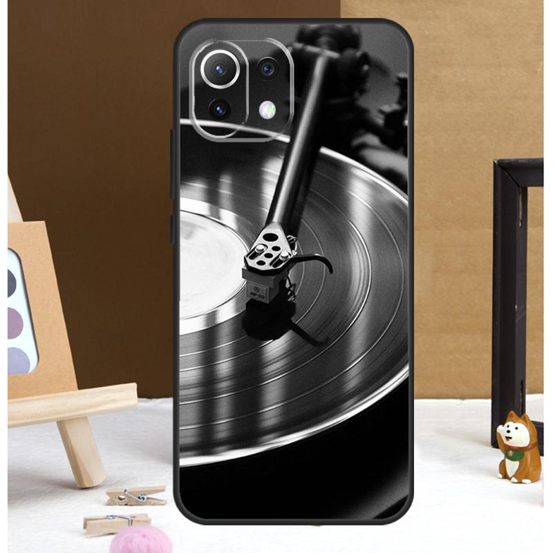 Vinyl Record Music Case For POCO M6 X3 X5 X6 Pro F3 F5 M5s Cover For Xiaomi 13T 12T 11T 14 Pro 12 13 Lite Case