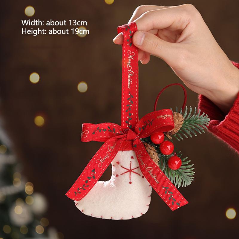 Christmas Decorations Wooden Snowmen Santa Claus Reindeer Door Hanging Ornament XmasTree Indoor Scene Layout Home New Year Decor