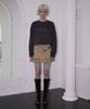 Rose Franz Rebel Layer Frill Mini Skirt [Beige]