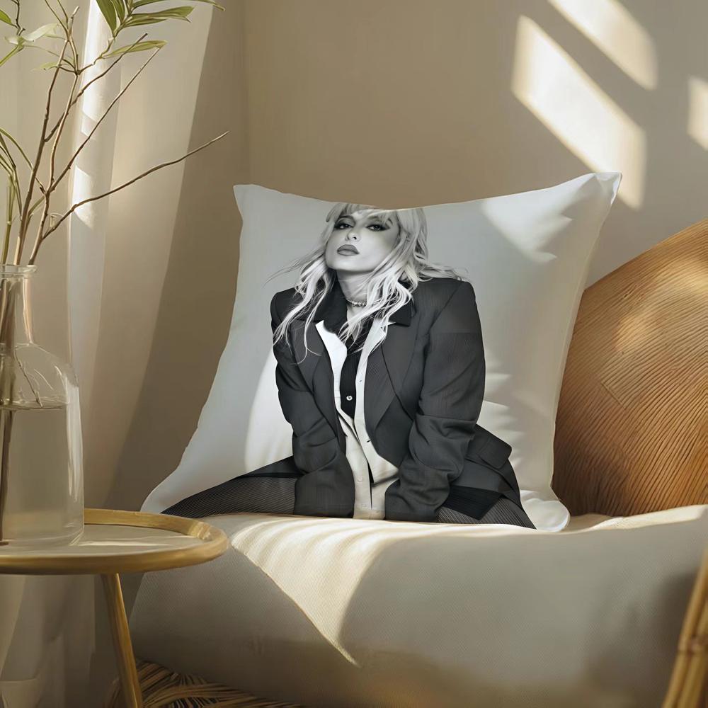 Music Personal B-Bebe Rexha Singer Pillow Case Pattern Printed Pillowcase For Living Room Sofa Cushion Cover & Bedroom Decor