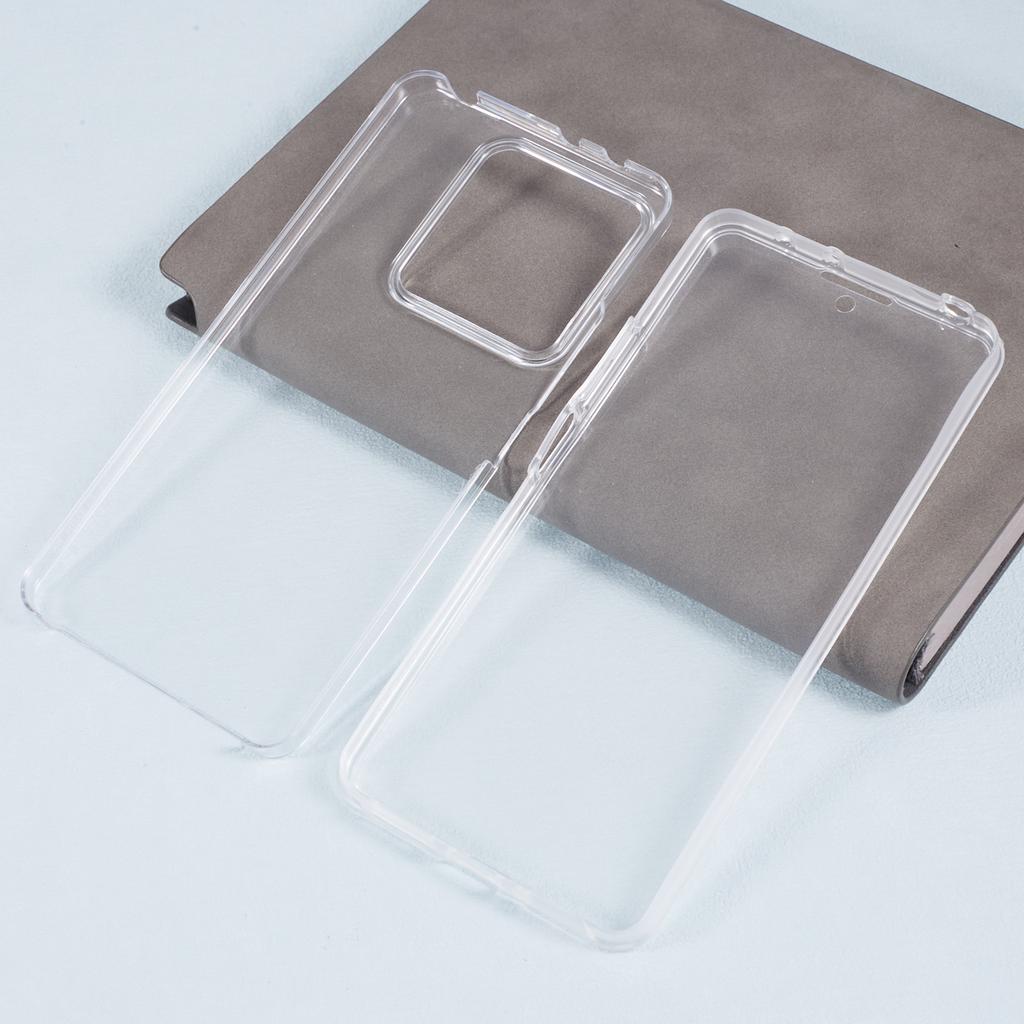 Für Xiaomi Redmi Note 13 5G Klare Handyhülle Acryl+TPU 360-Grad Vollabdeckung Hülle mit PET-Schutzfolie