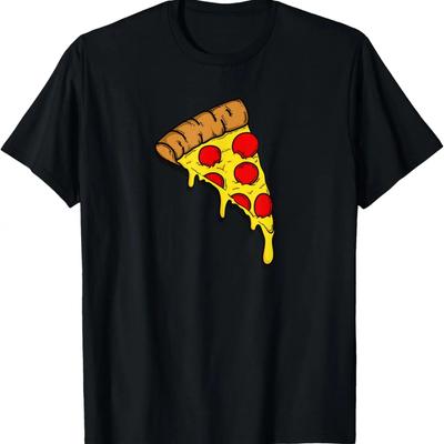 Serowy Kawałek Pizzy Fajny Foodie Miłośnik Fast Foodów Koszulka Tee