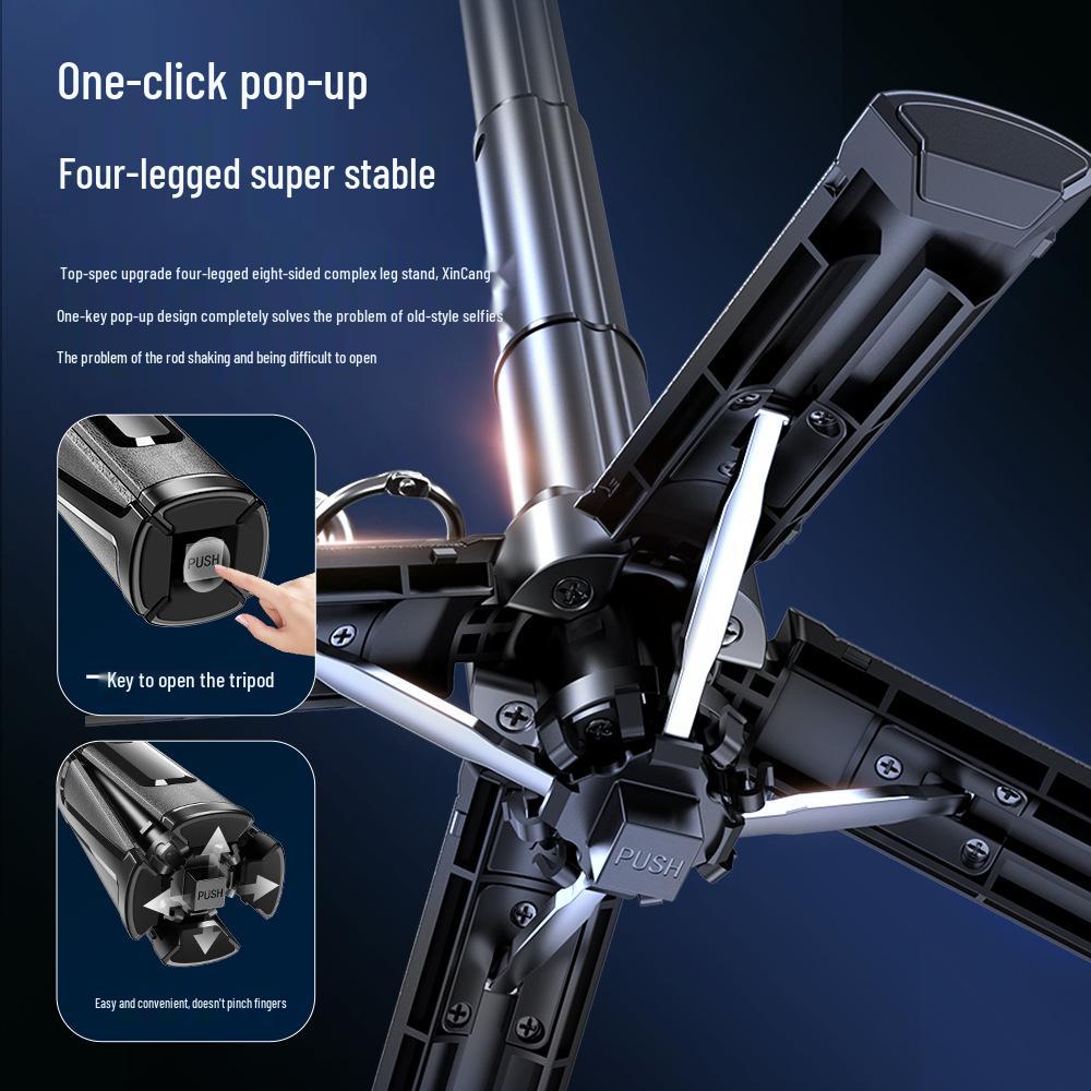 New P25Y Bluetooth Selfie Stick: Portable Zoom Photography Bracket for Mobile Phones
