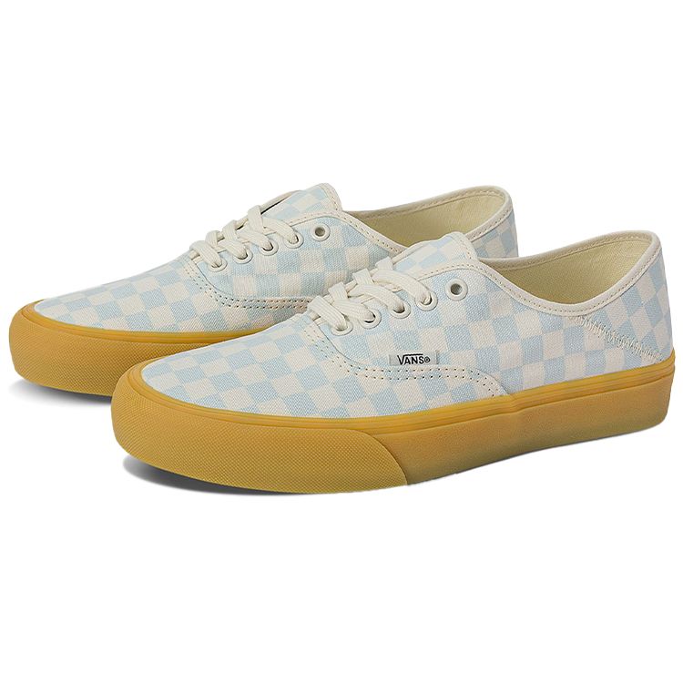 Vans Autentické SF kockované - Dymovo modré s gumovou podrážkou Unisex tenisky Marshmallow VN0A4BWT7Z2