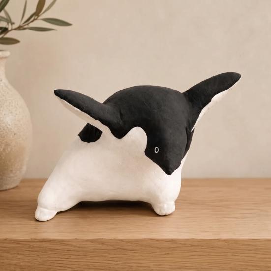 Compact Wildlife Statues Cute Penguin Figurine, Nordic Style Small Animal Statue, Whimsical Playful Home Embellishments Desk Shelf Tabletop