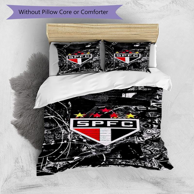 Spfc Team Crest Design Printed Pattern Duvet Cover Set – Includes 1 Duvet Cover and 2 Matching Pillowcases Bedroom Decor Christmas Gifts