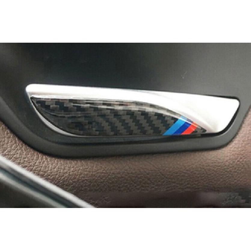 Interior Door Handle Cover Trim For BMW 3-4 Series GT 2013-19 Real Carbon Fiber