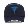 EMT Star of Life Nursing Ambulance Print Baseball Cap Unisex Women Caduceus Hat  Medicine Symbol Nurse Doctor Medical Bonnet