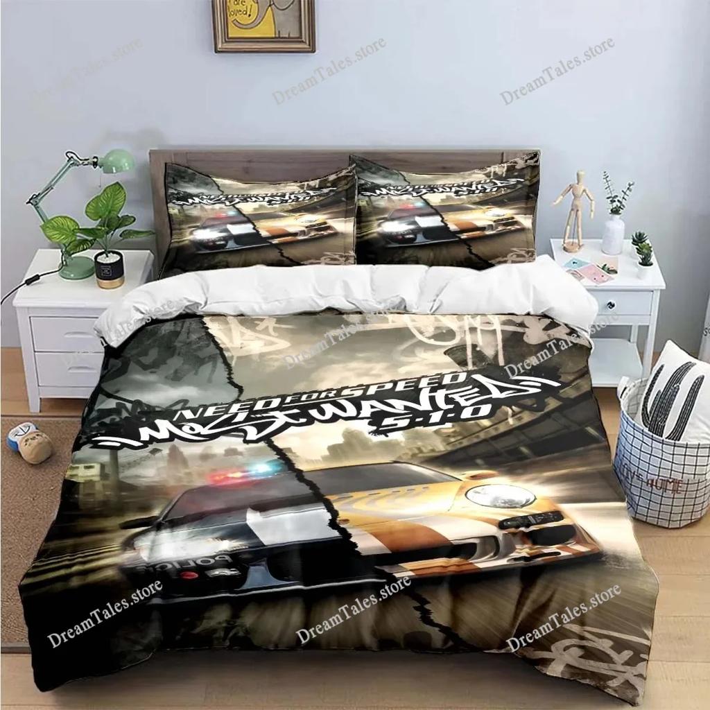 Fashion 3D Game N-NFS Car Print Bedding Sets Exquisite Bed Supplies Set Duvet Cover Bed Comforter Set Bedding Set Luxury Gift741