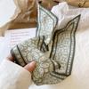 Elegant French Scarf Hair Band Bow Ribbon Multifunctional Scarf Vintage Fashion Triangle Access G3R5