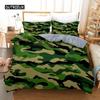 Camo Duvet Cover Set Camouflage Concept Concealment Bedding Set King Size Grey Black Twin Comforter Cover for Kids Teens Adults