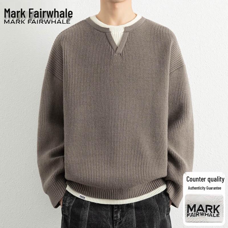 Mark Fairwhale Men's Casual Crew Neck Tops