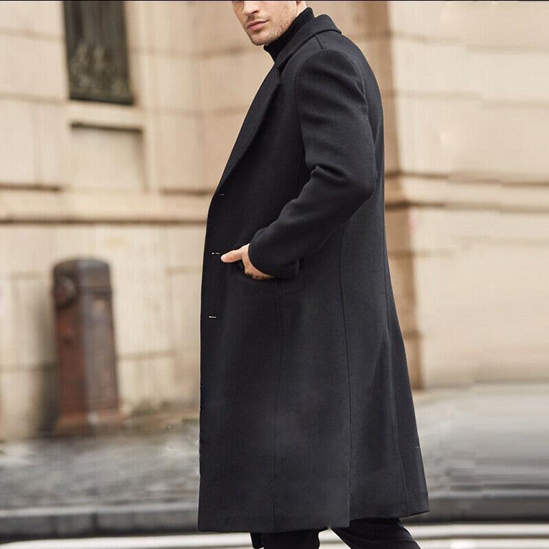 Men's Long Woolen Coat Double-sided Woolen Coat