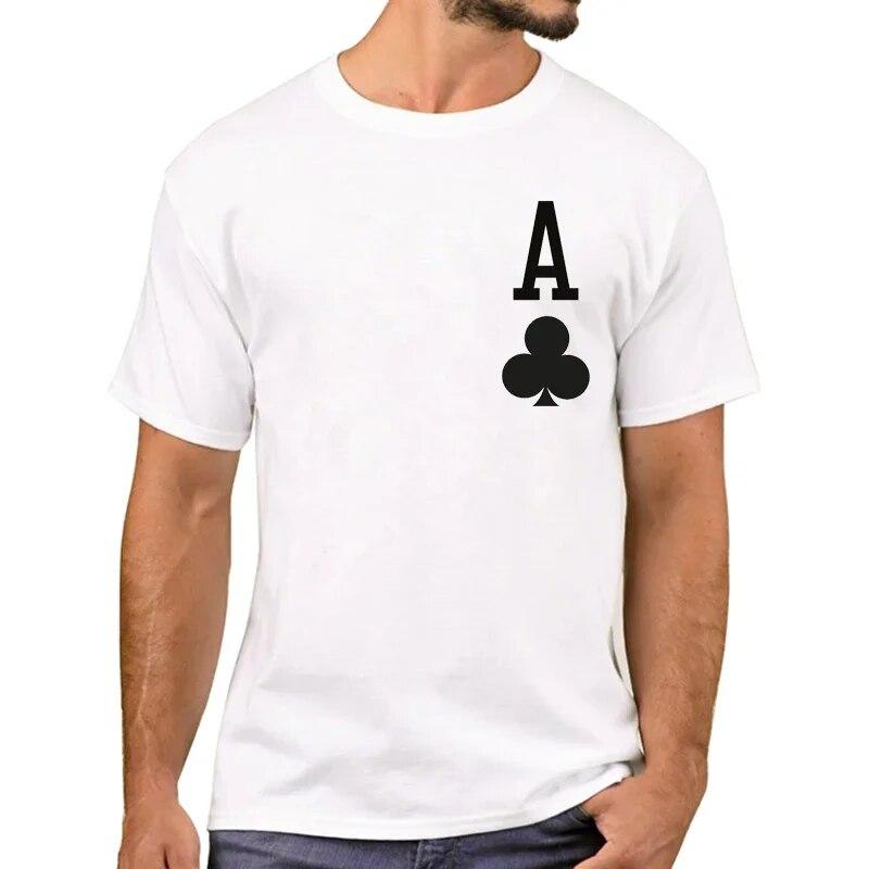 TEEHUB Fashion Graphic T-shirt Trump Heart Print Loose Casual Fashion Unisex T-shirt Cool Poker Short Sleeve Unisex Clothing