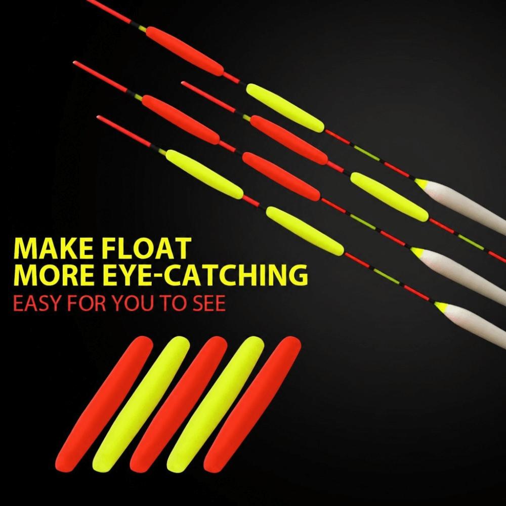 100PCS Silicone Fishing Float Indicator Lightweight Float Strike Indicator Freshwater Fishing
