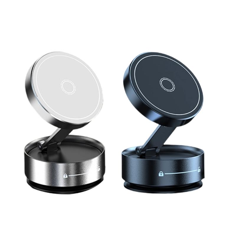 Portable Secure Magnetic Car Phone Bracket Holder with Vacuum Suction for Navigation Video Calls Safe Driving Experience