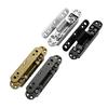 Aluminum Alloy Furniture Hinges Adjustable Butt Hinge 125 Degree Swing Concealed Hinge for Wood Door, Folding Door