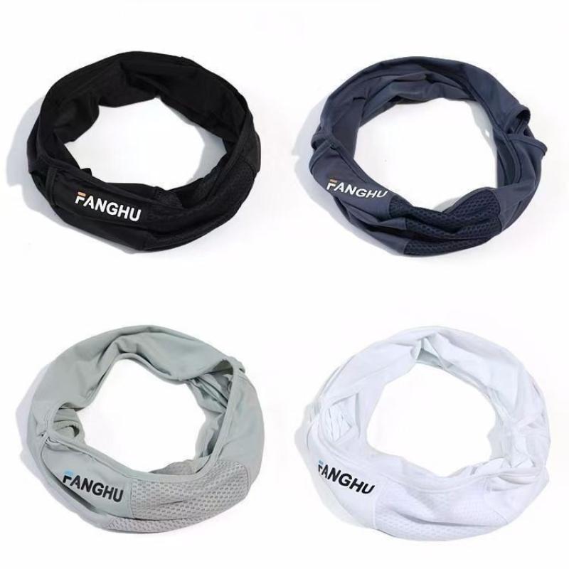 Cycling Ice Silk Masks Headwear Head Wrap Face Scarf Mask Neck Balaclava Breathable Light Cool Wind for Outdoor Sports Hiking