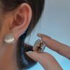 Fashion Elegant Cat-Eye Stone Magnetic Ear Clip for Women Weight Loss Acupoints Stud Earrings Without Piercing Jewelry