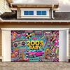 A 2000s retro "old-school" party banner - an exceptionally stylish polyester fiber wall decoration