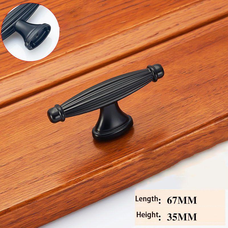 High-quality Zinc Alloy Matte Black Nickel Kitchen Cabinet Handle For Versatile Use