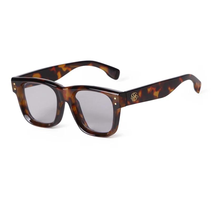 

Классические квадратные солнцезащитные очки с заклепками для женщин и мужчин, винтажная черепаховая оправа, защита UV400, модные солнцезащитные очки S24115 as picture