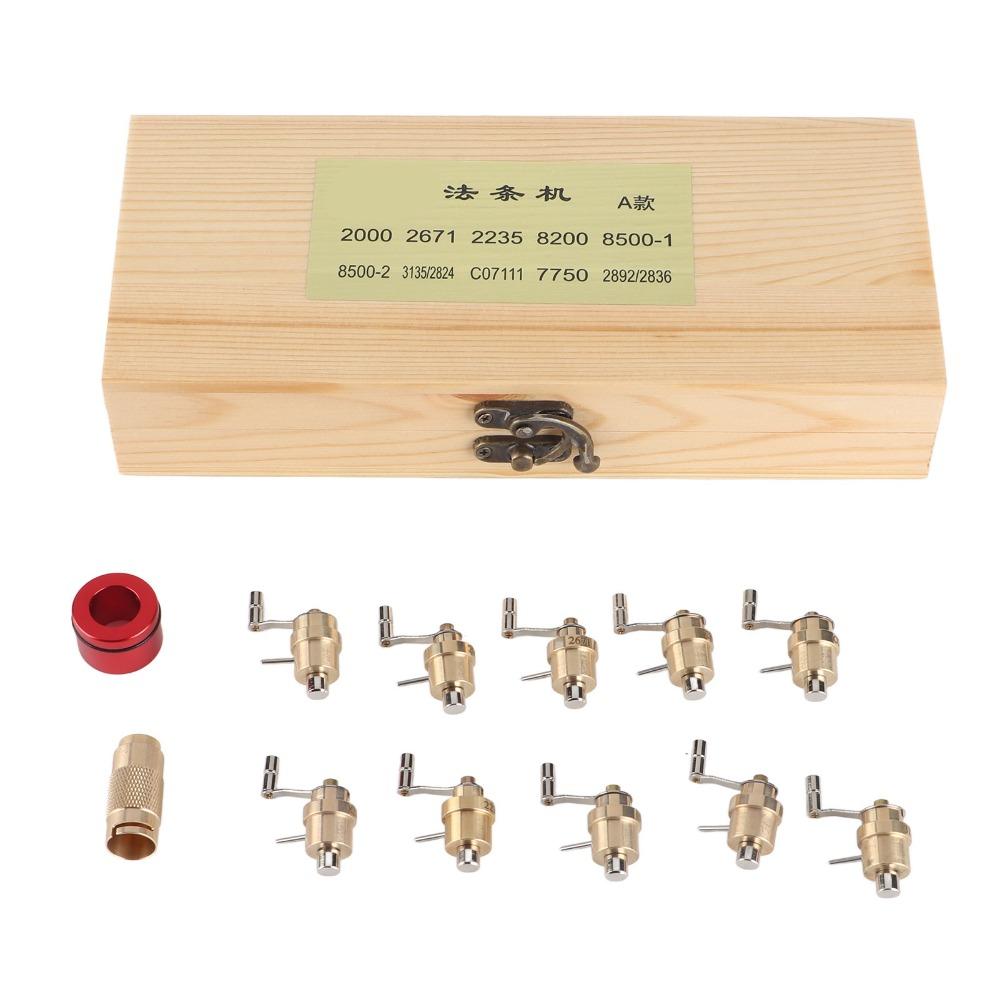 10Pcs Precision design Mainspring Coiler Full copper material Watch Repair Tool  Mainspring coiling