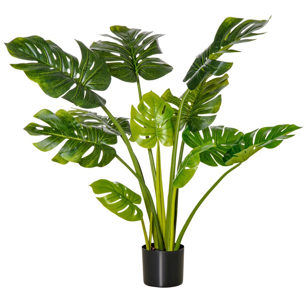 Artificial Plants 110 Cm Artificial Monstera Artificial Plants In Pot Artificial Tree Indoor Plant Decorative Plant Office Plant Plastic Pot for