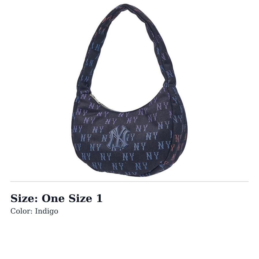 MLB Polyester Handbag Regular Womens Indigo 3ABQL044N-BQL04 One Size 1