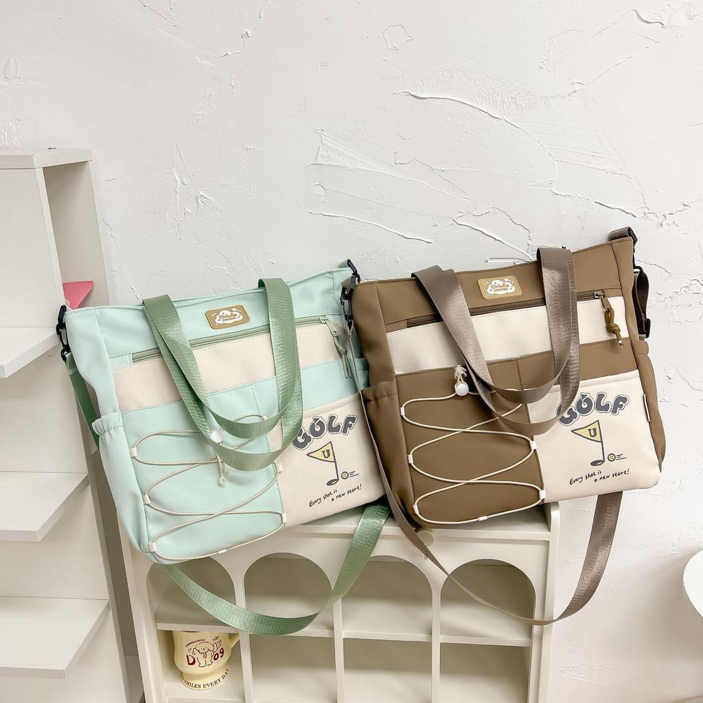 Mochila e Bolsa Transversal Fofas de Grande Capacidade Estilo Coreano para Meninas - Perfeita para Estudantes