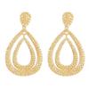 Exaggerated Double-Layer Water Drop Geometric Earrings: Creative Fashion Statement Piece