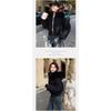Women S Short Loose Thick Cotton Padded Coat With Detachable Fur Collar