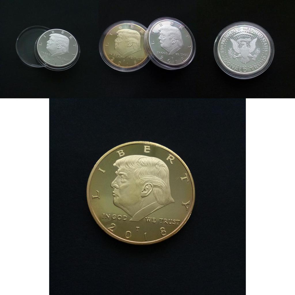 Premium Quality 2018 Us President Donald Trump Inaugural Gold Eagle Commemorative Novelty Coin For Collectors And Fans