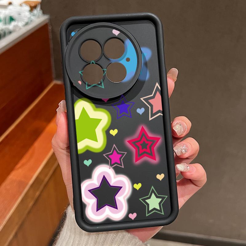 Blended Colorful Stars Pattern Case For OnePlus 15 13 13T 12 Shockproof Bumper Silicone Cover For Oneplus Nord 5 13R 12R 11R 5G