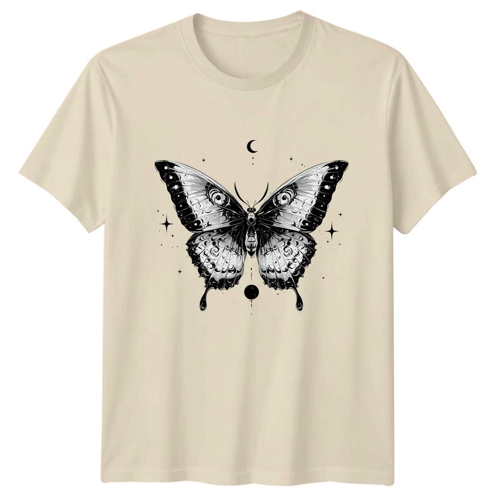 Celestial Butterfly TShirt Moon Stars Witchy Aesthetic Magic Tee