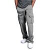 Pantaloni sportivi da uomo Pantaloni da jogging dal taglio dritto per sport e streetwear Pantaloni lunghi larghi con coulisse oversize Pantaloni multitasche da uomo