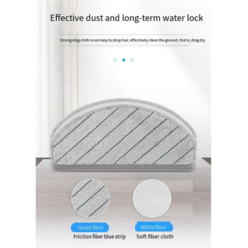 

A65T-Сменные салфетки для швабры для робота-пылесоса Ecovacs X1/N20/ T10/T10 TURBO Аксессуары Салфетки для швабры