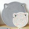 Cartoon Cat Hanging Placemat for Dining Table Decor Plate Dish Mat Coaster Cup Cotton Pot Holders Insulation Pad Kitchen Home