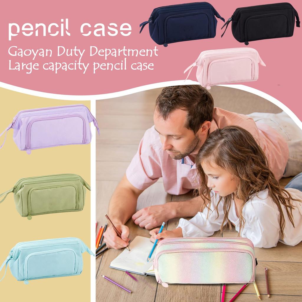 Korean Version Of The Boat-shaped Large-capacity Multi-layer Oxford Pencil Case Multi-functional Portable Pencil Case Student Storage Pencil Bag
