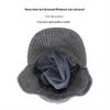 Men's Winter Ear Protection Cap for Seniors - Thick Velvet, Cold-Proof, Windproof Woolen Hat