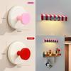 Super Mario Bros Cartoon Wall Hooks With Wireless Charging Light For Entryway Storage Organizer