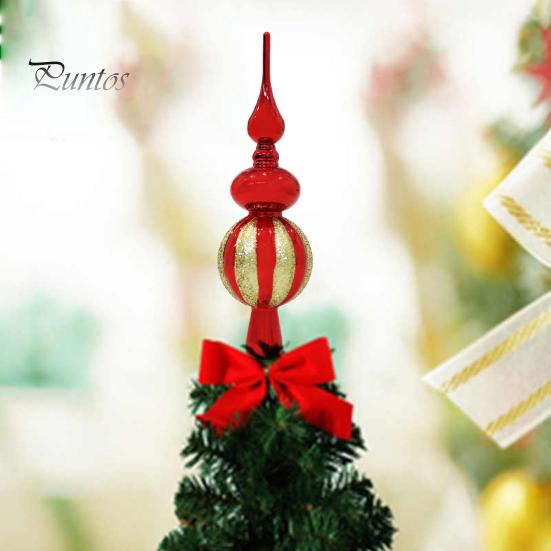 Topper per albero di Natale Topper per albero di Natale glitterato Topper per bottiglia antiscivolo a forma di zucca Decorazione per albero di Natale Crea atmosfera Decorazioni per feste