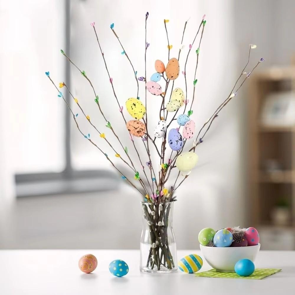 Speckled Egg Foam Eggs Berry Branch Colorful Easter Eggs Bouquets Spring Floral Stems  Birthday