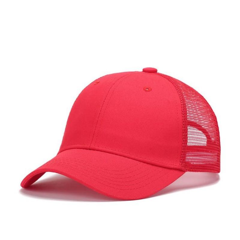 High Quality Mesh Baseball Cap Women Men Summer Cotton Breathable Sunhat Unisex Adjustable Snapback Trucker Hats Male Female