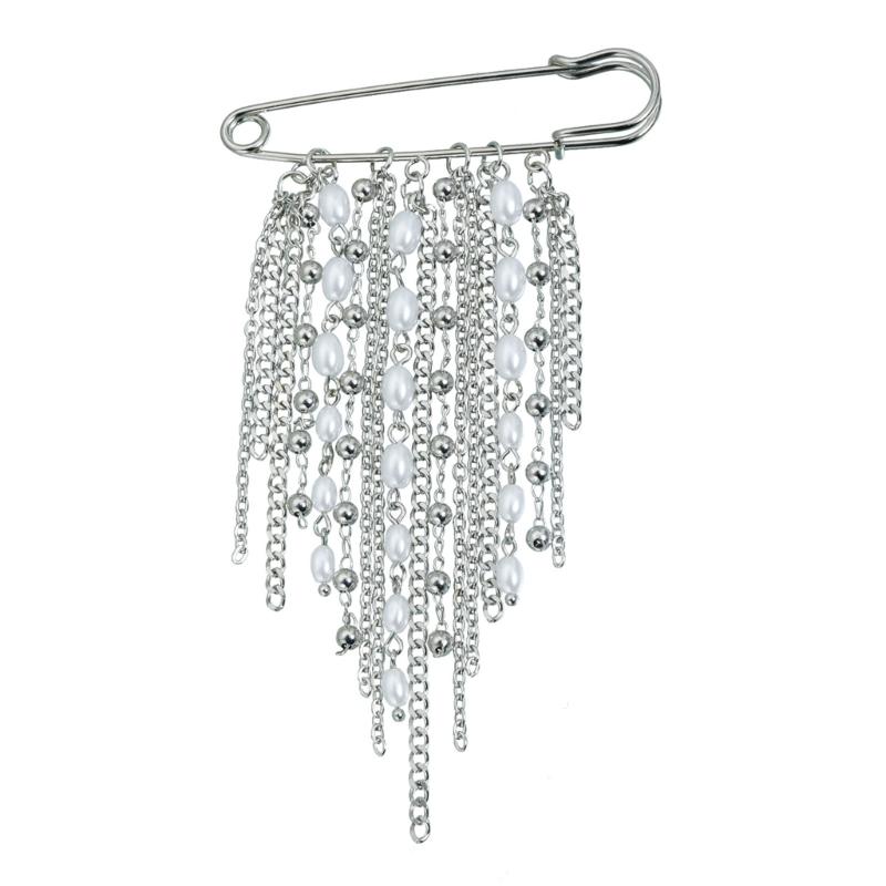 Elegant Fringe Brooch For Women Lightweight 18g Alloy Pin For Clothing Decoration And Waist Cinching Accessory