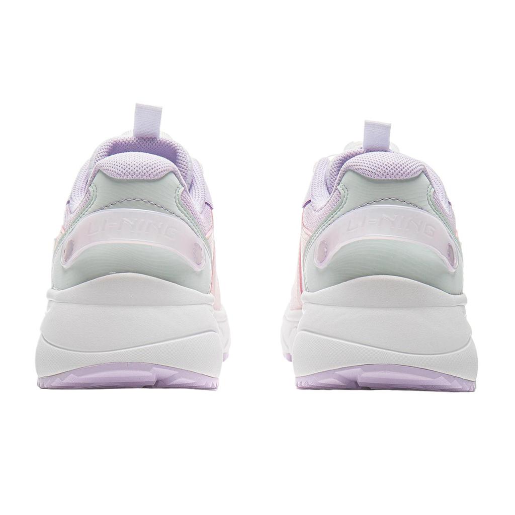 Li Ning Kinder Bequeme Leichte Low-Top Freizeitschuhe Kinder Sneaker Lila Rosa YKCU228-2